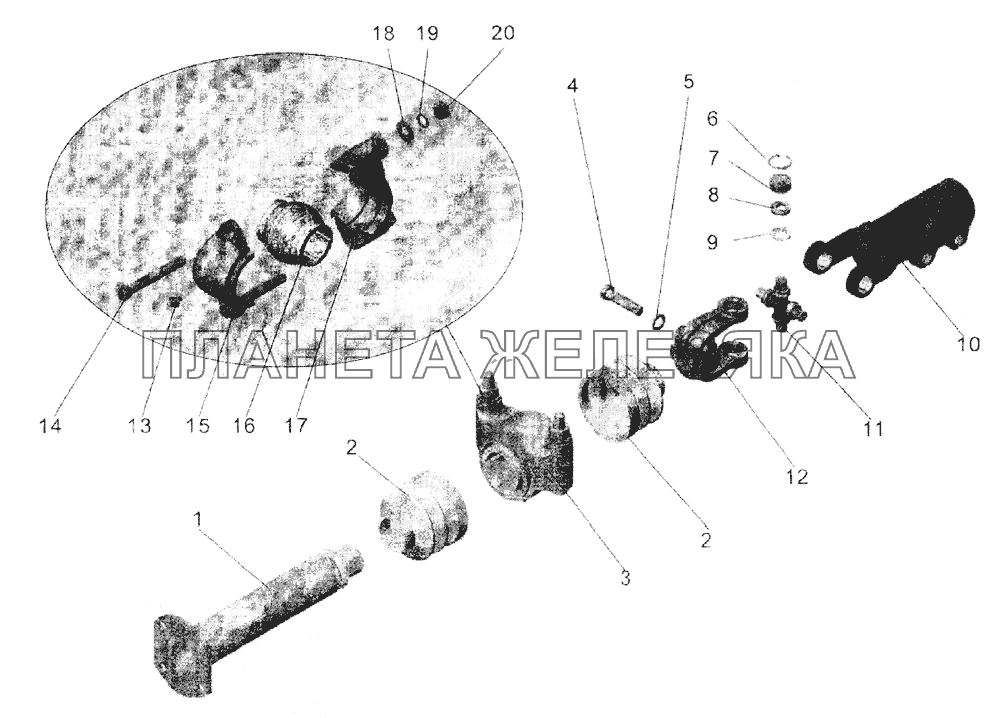 Вал МАЗ-104С